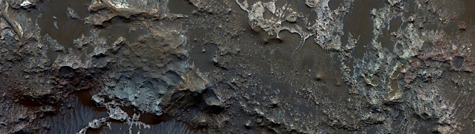 Mars - Layers in Eberswalde Crater photo