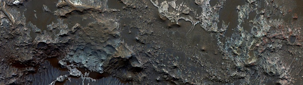 Mars - Layers in Eberswalde Crater photo