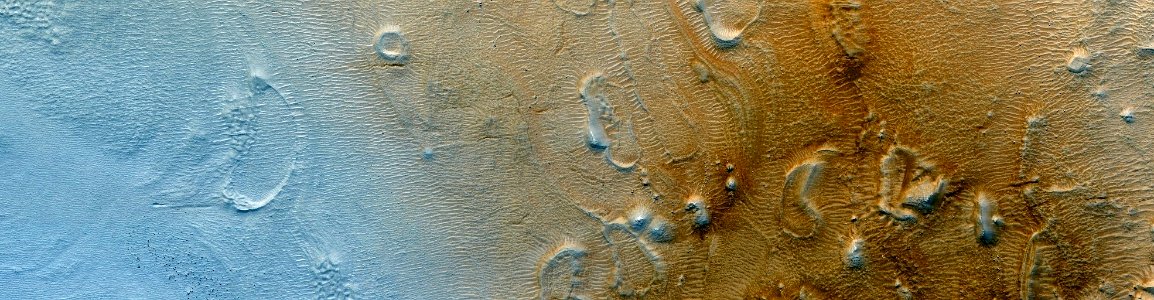 Mars - Central Uplift of Crater in Ismeniae Fossae photo