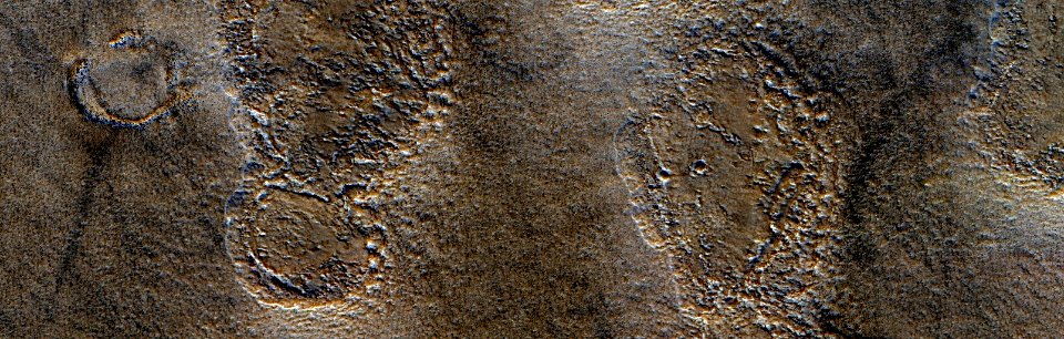 Mars - Variety of Surfaces and Terrains in Far Northeast Acidalia Planitia photo