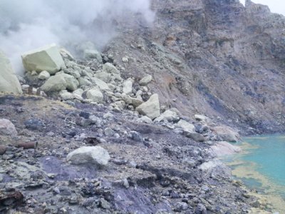 Panorama Kratersee Kawah Ijen: 1/4
