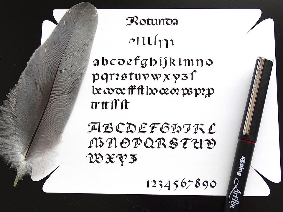 Write white feather