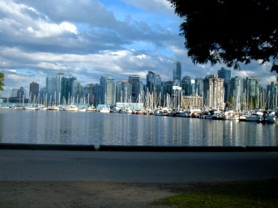 Downtown Vancouver from Stanley Park photo