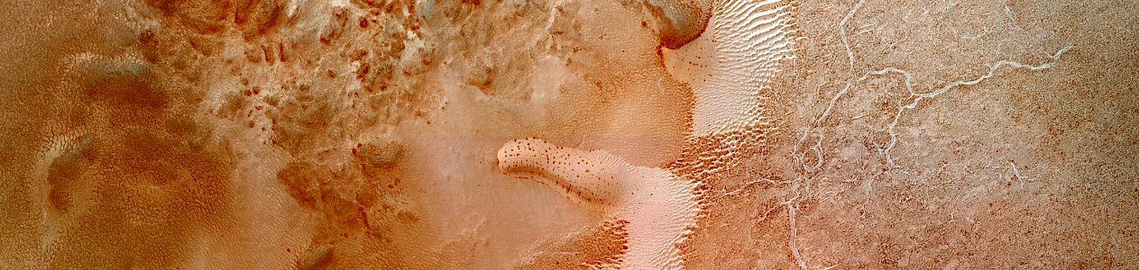 Mars - Dunes in Impact Crater
