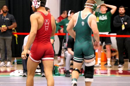 141lbs Real Woods (Stanford) fall Jake Ryan (Cal Poly)