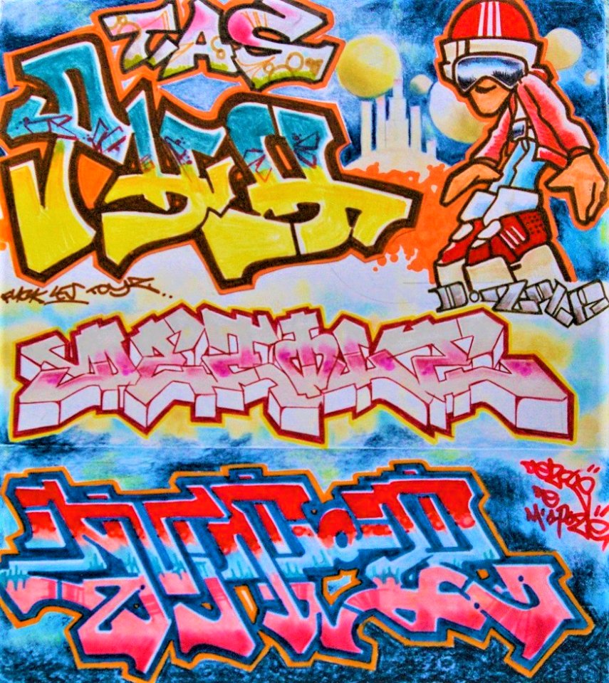 graffiti old school sketchbook 90's by Decone ABF