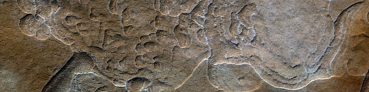 Mars - Eroded Scallops with Layers
