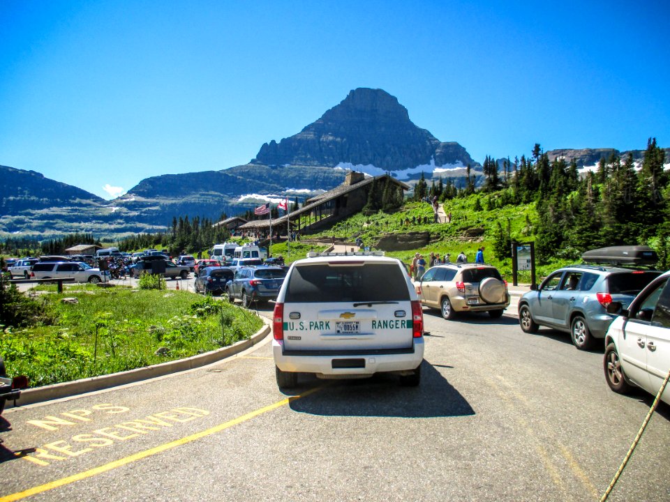 Logan Pass Parking Lot Entrance 2 by Emlon Stanton