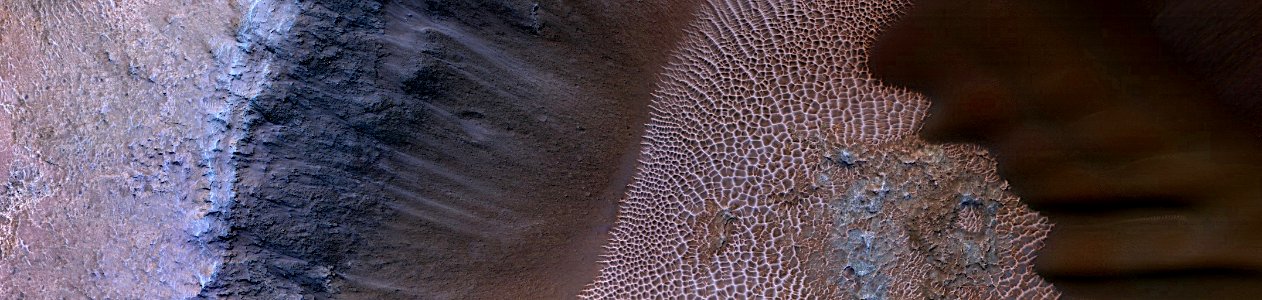 Mars - Slope of Impact Crater photo