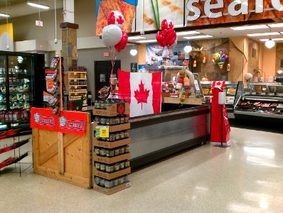 Canada Day Store Display