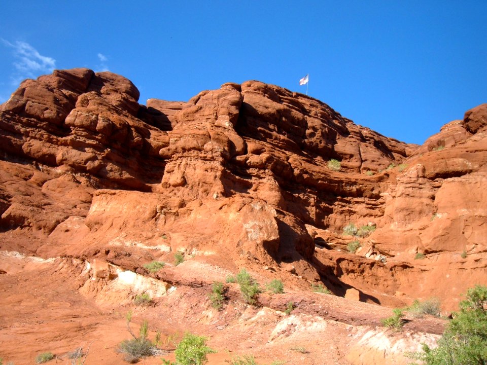 Flagpole on Red Rocks