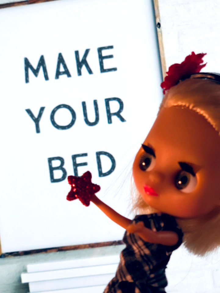 A ... Make Your Bed - Birthday Blythe Card... 🎂