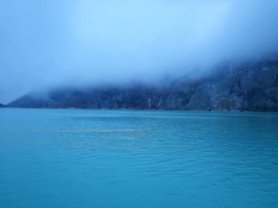 Panorama Kratersee Kawah Ijen: 3/4