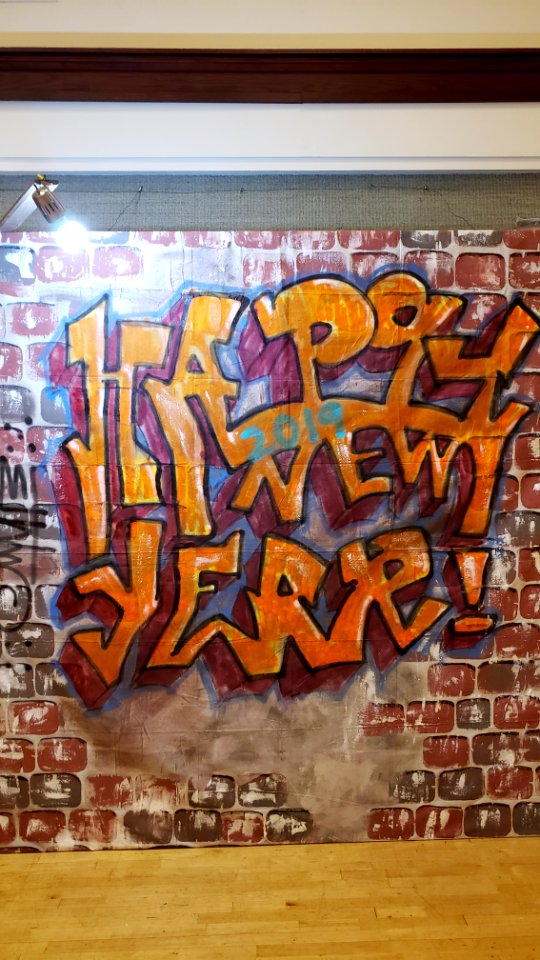 happy new year graffiti