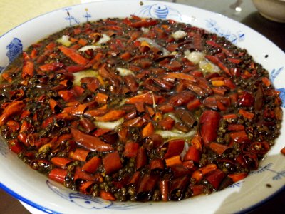 Fish in Pfeffer- und Chili-Öl, Sichuan-Stil