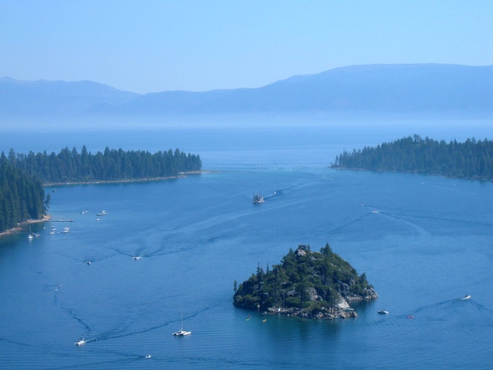 Paddleboat in Emerald Bay