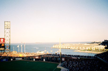 San Francisco Bay at a Giants game