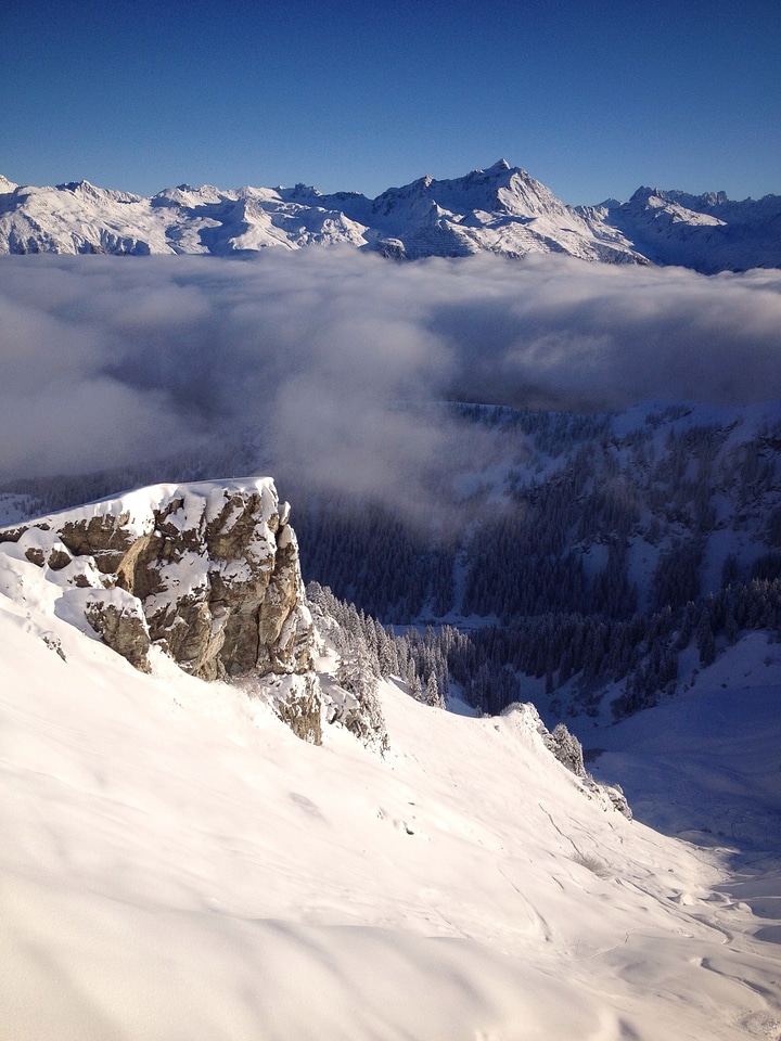 Montafon mountains snow