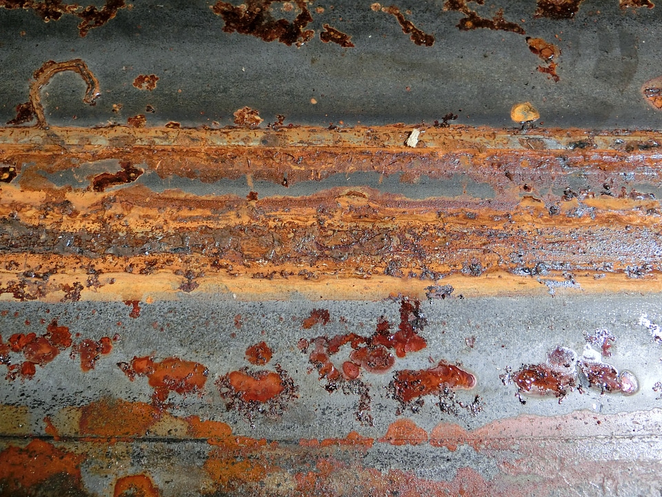 Metal rusty weathered