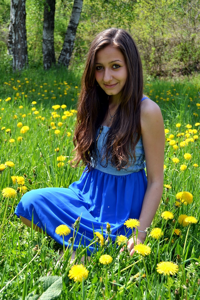 Dress blue portrait