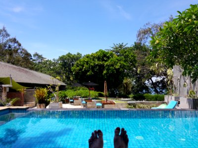 Pool mit Meerblick photo