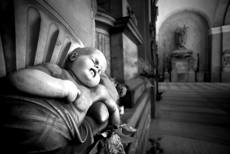 Staglieno-Genova monumental cemetery. Best viewed large.