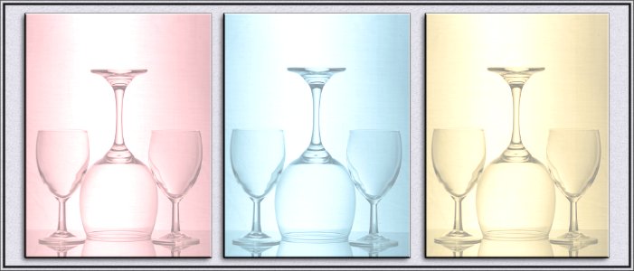 Glassware Tryptych photo