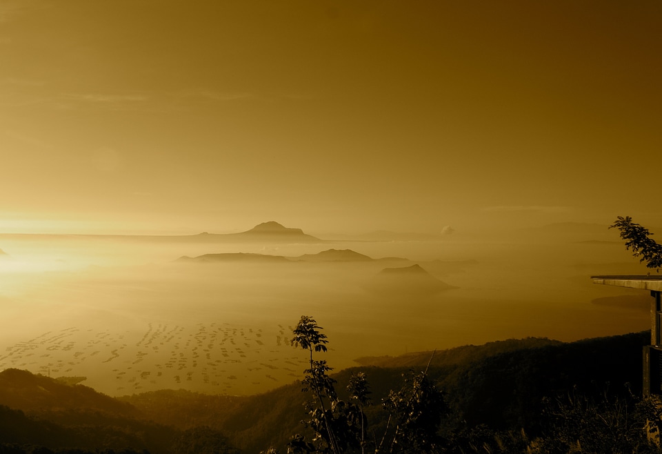 Clouds beautiful mountains