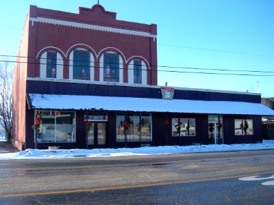 Downtown Randolph (with Santa in the window)