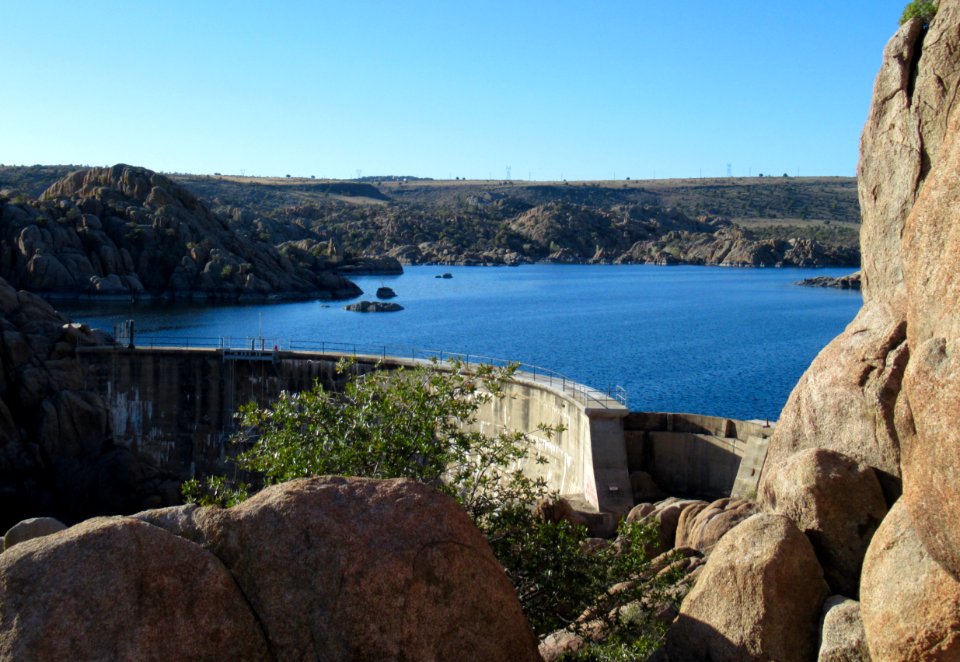 Watson Lake dam point of view