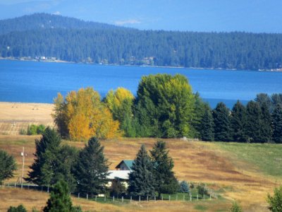 Flathead Lake in Autumn photo