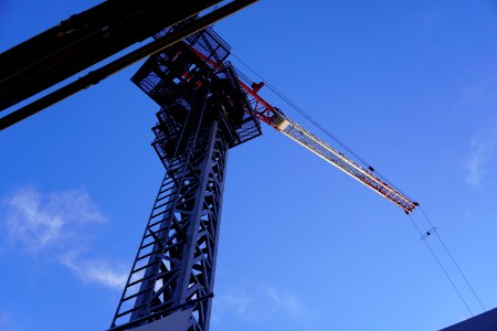 Crane wih bluesky