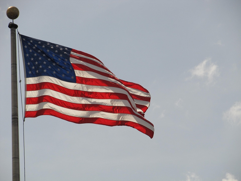 Patriotism flapping fluttering