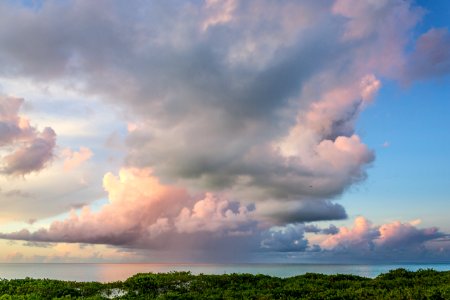 Dramatic clouds over North Beach photo