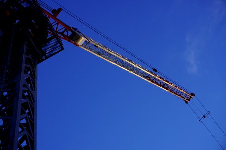 Crane wih bluesky