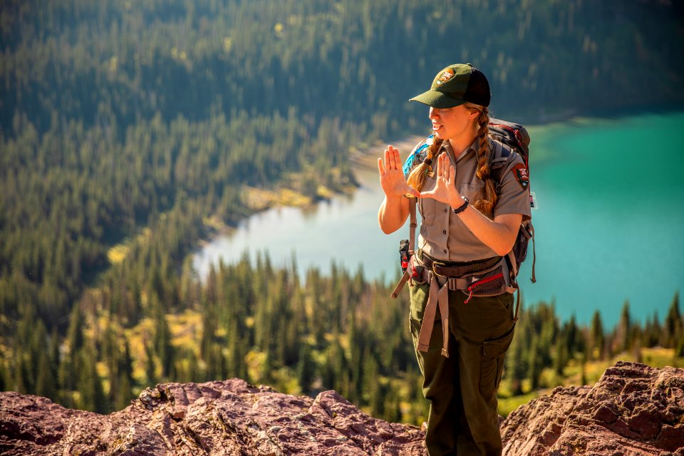 Park Ranger Leading a Hike