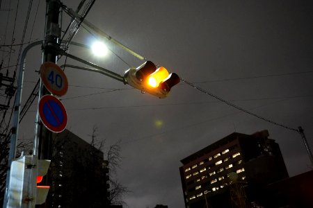 A rainy night