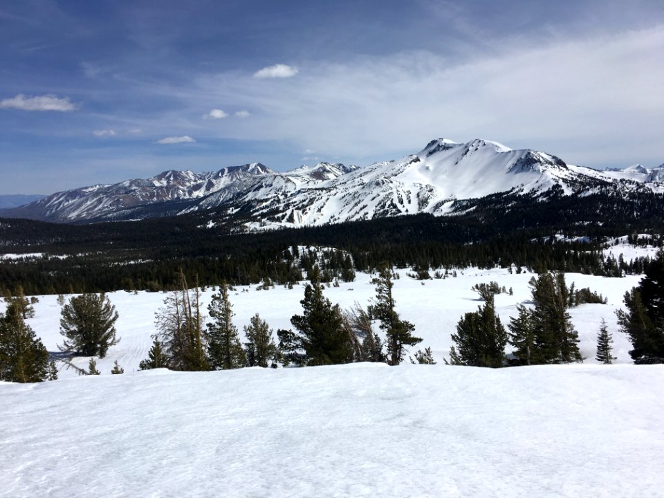 View back to Mammoth Mountain