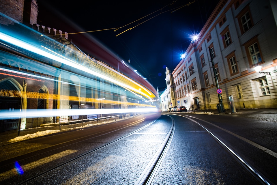 Light long exposure night