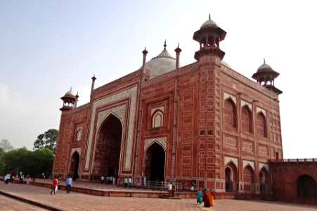 Red Sandstone Taj Mahal Mosque photo
