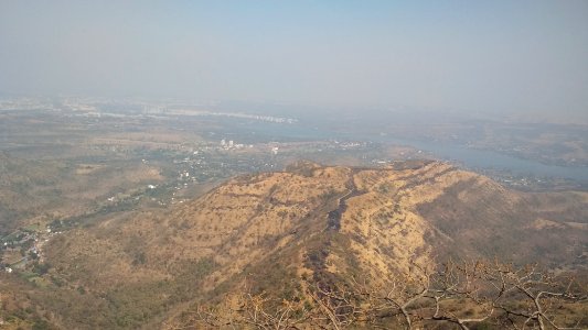 Top view for Fort Sinhgad Pune India