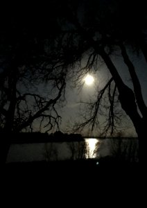 Full moon as a nightlight