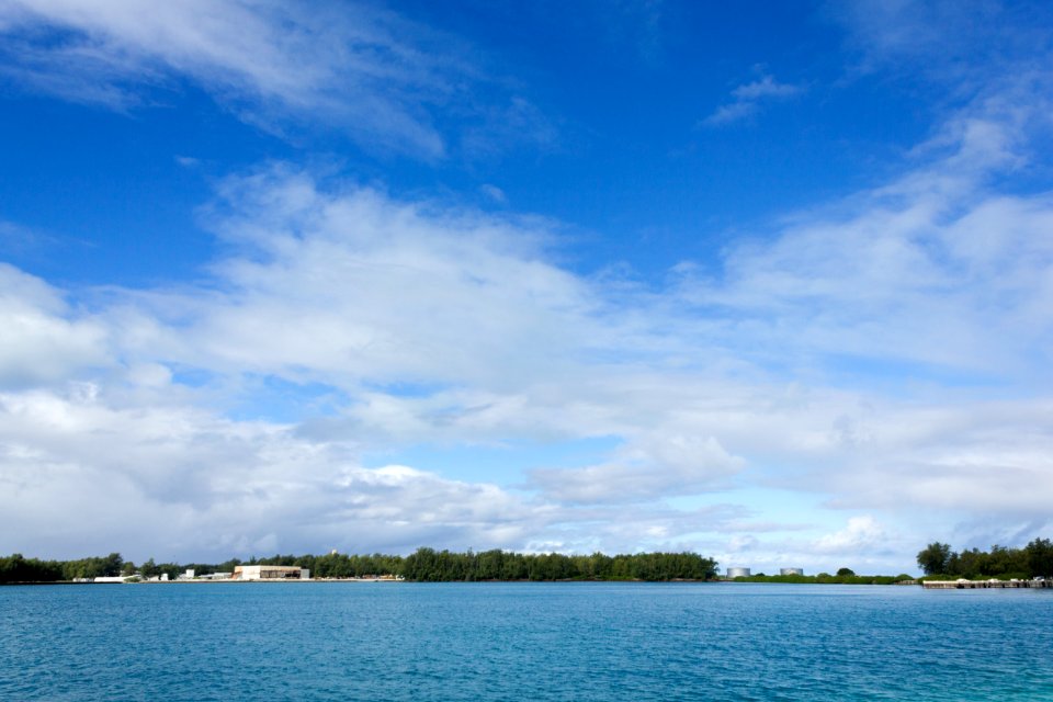 Looking into the harbor from the north side of the harbor entrance