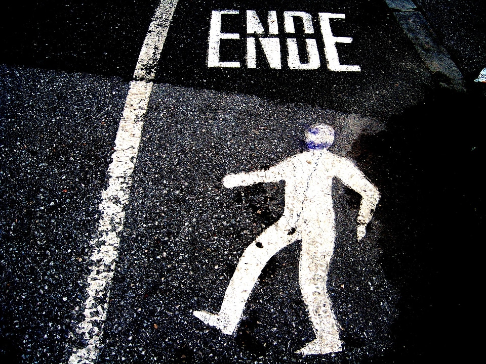 Person road mark