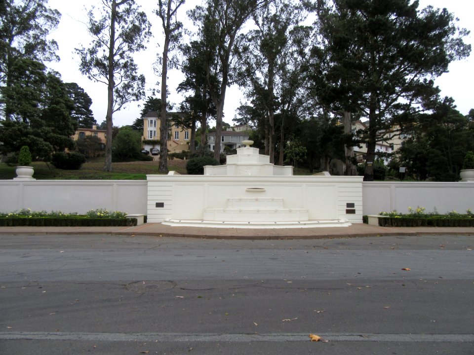 St. Francis Wood Fountain (no water running)
