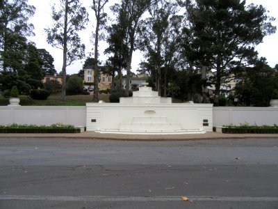 St. Francis Wood Fountain (no water running)