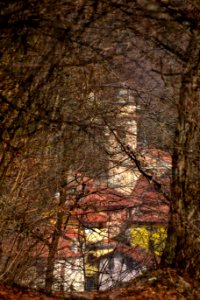 The village that emerges from the woods