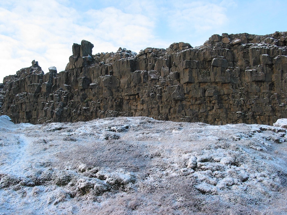 Natural frozen ice