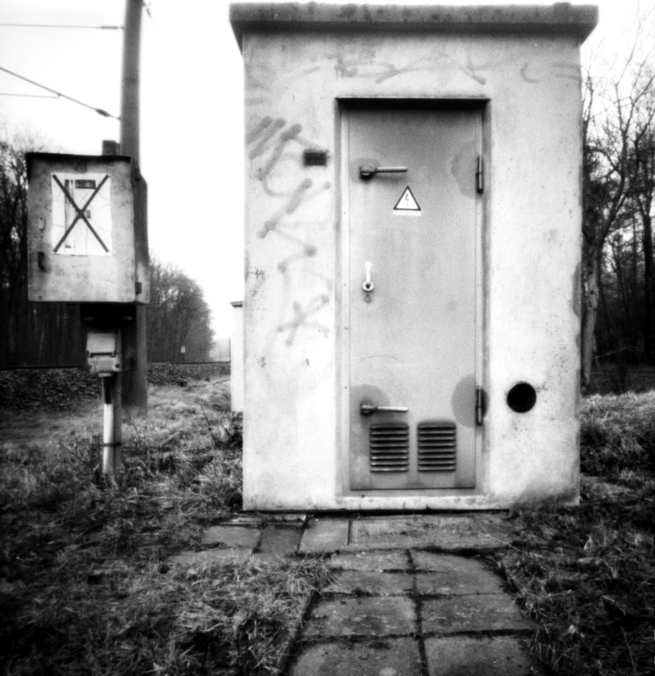 Railroad Crossing - Utility Shed - Pinhole