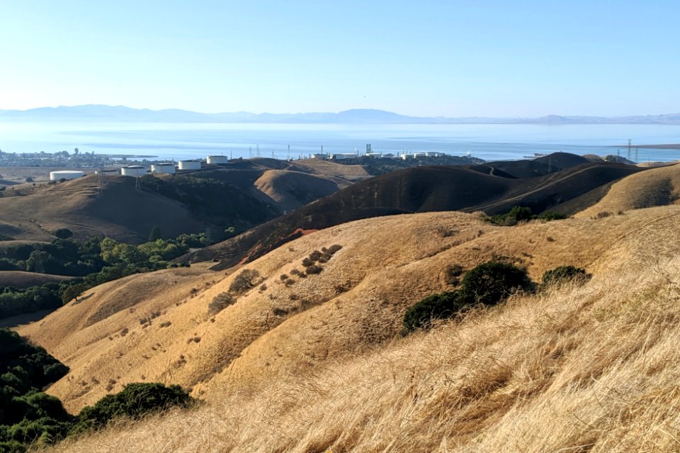 Grass Fire Burn from Crocket Hills Regional Park